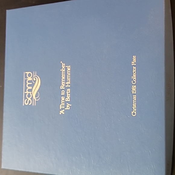 Schmid "A Time to Remember" Plate Christmas 1981 - Picture 5 of 5